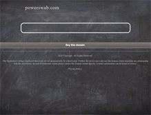 Tablet Screenshot of powerswab.com